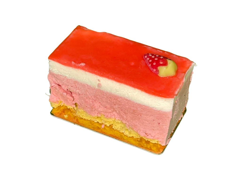Pastelito de Fresa con base de galleta