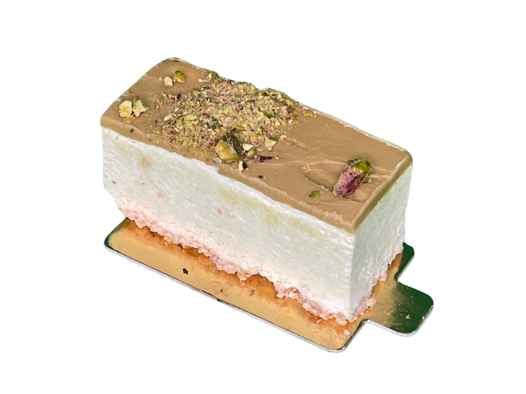 Pastelito de Pistacho con base de galleta